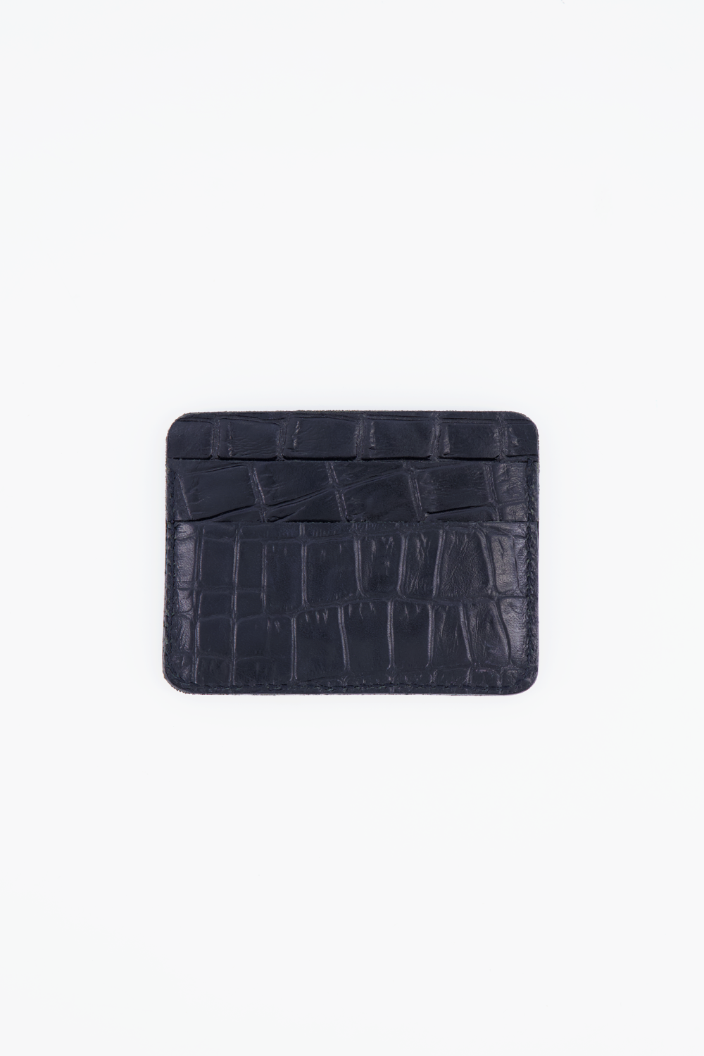 The Card Case Croco Black