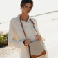 The Fedra Bag Canvas Canela
