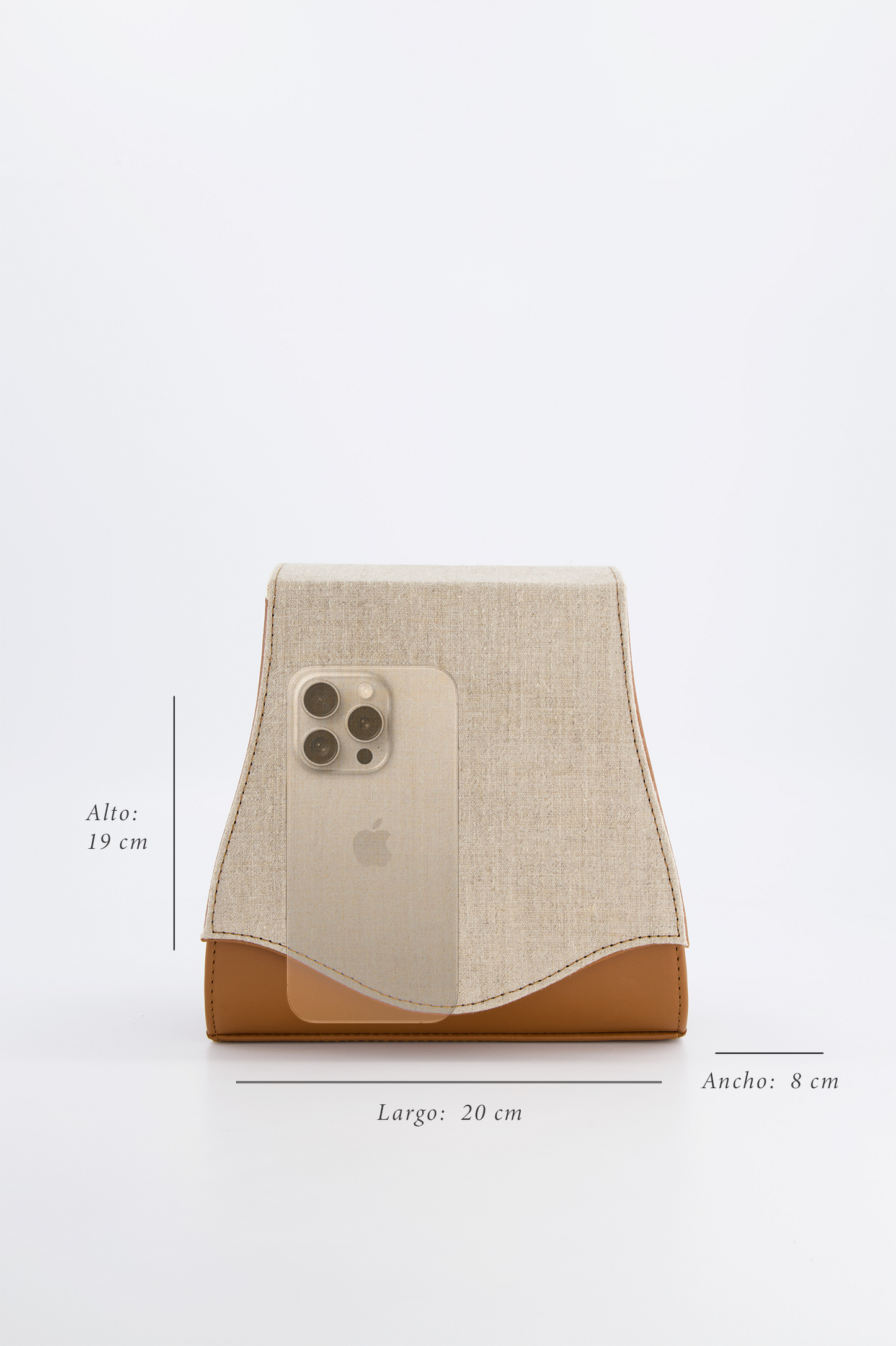 The Fedra Bag Canvas Canela